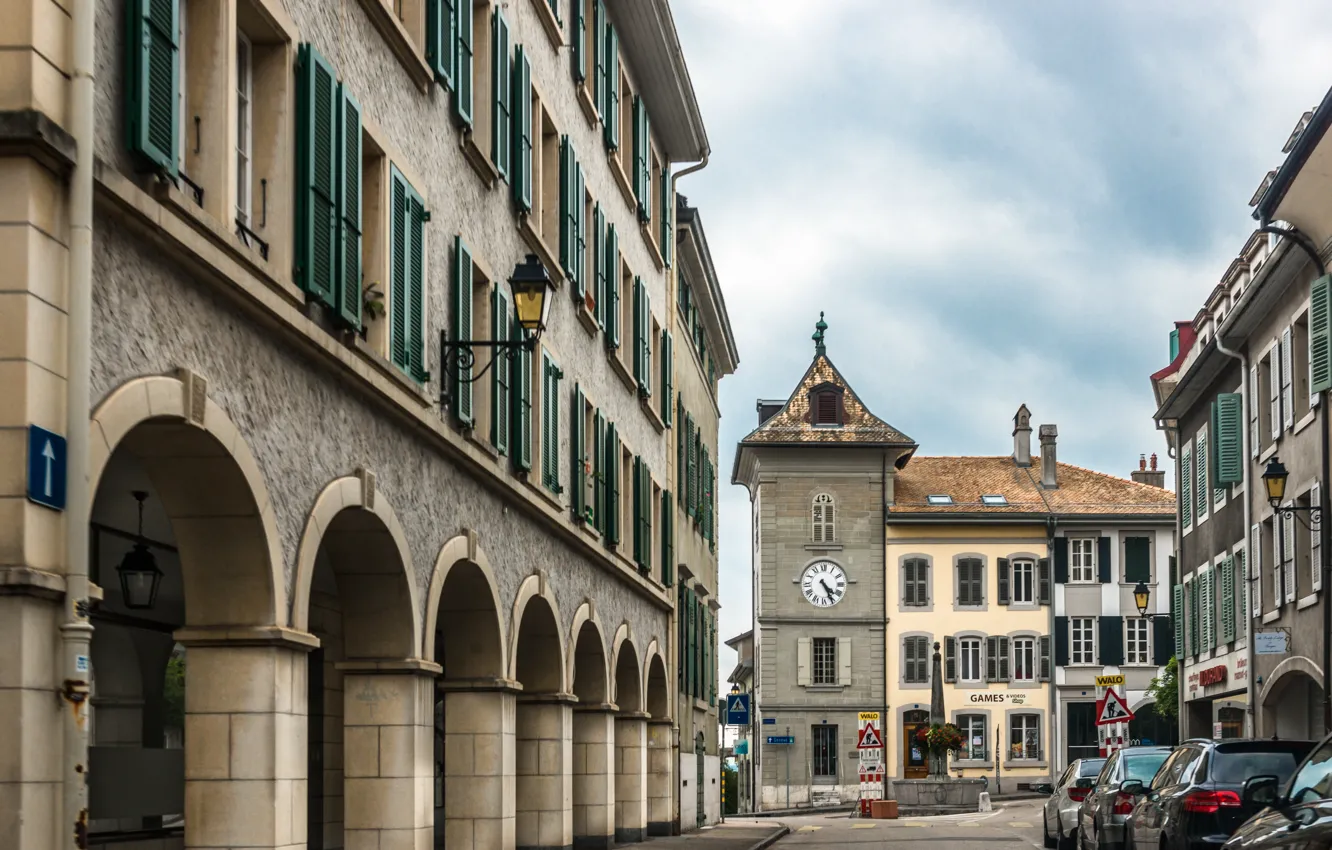 Фото обои Швейцария, Switzerland, Ньон, Nyon