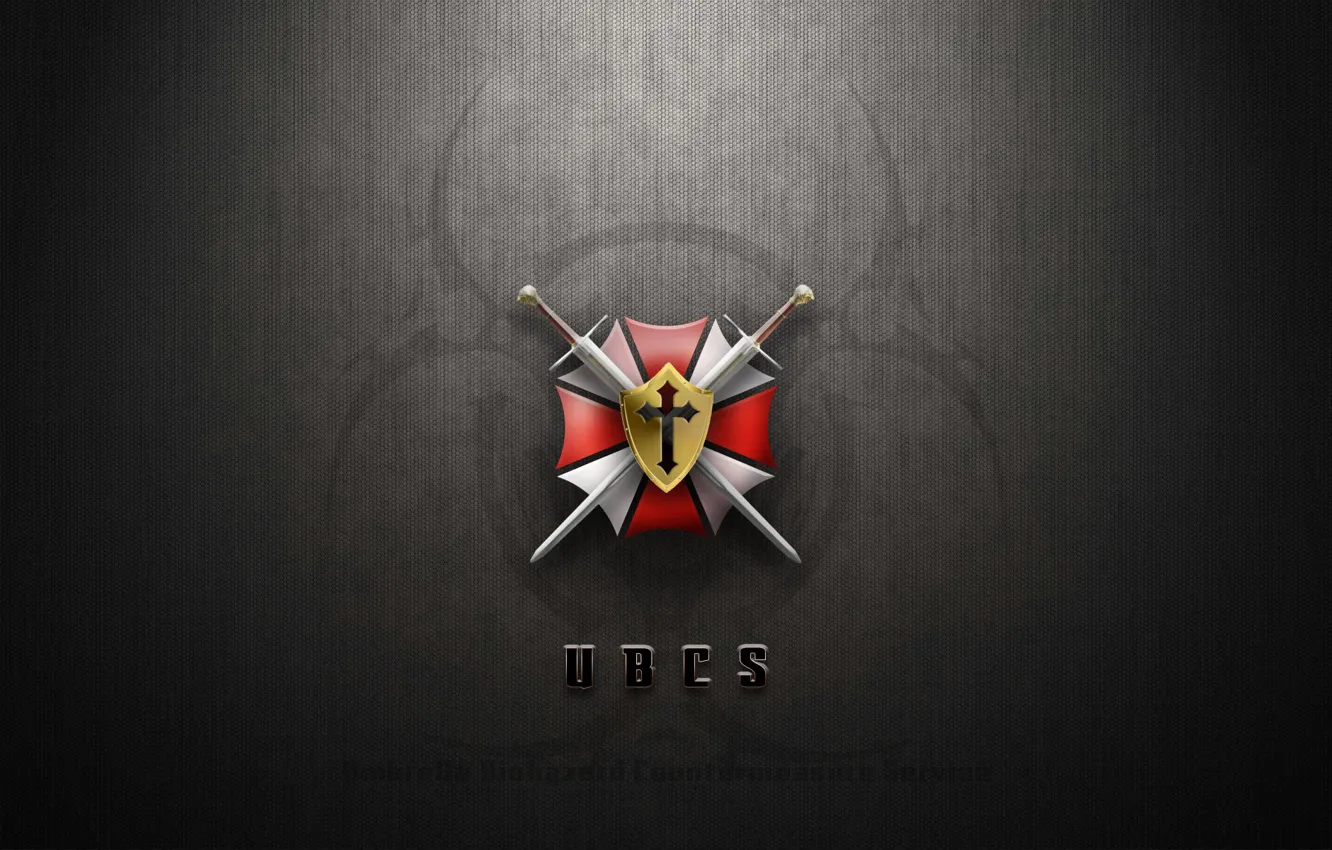 Фото обои red, sword, logo, cross, Resident Evil, Umbrella, ken, blade