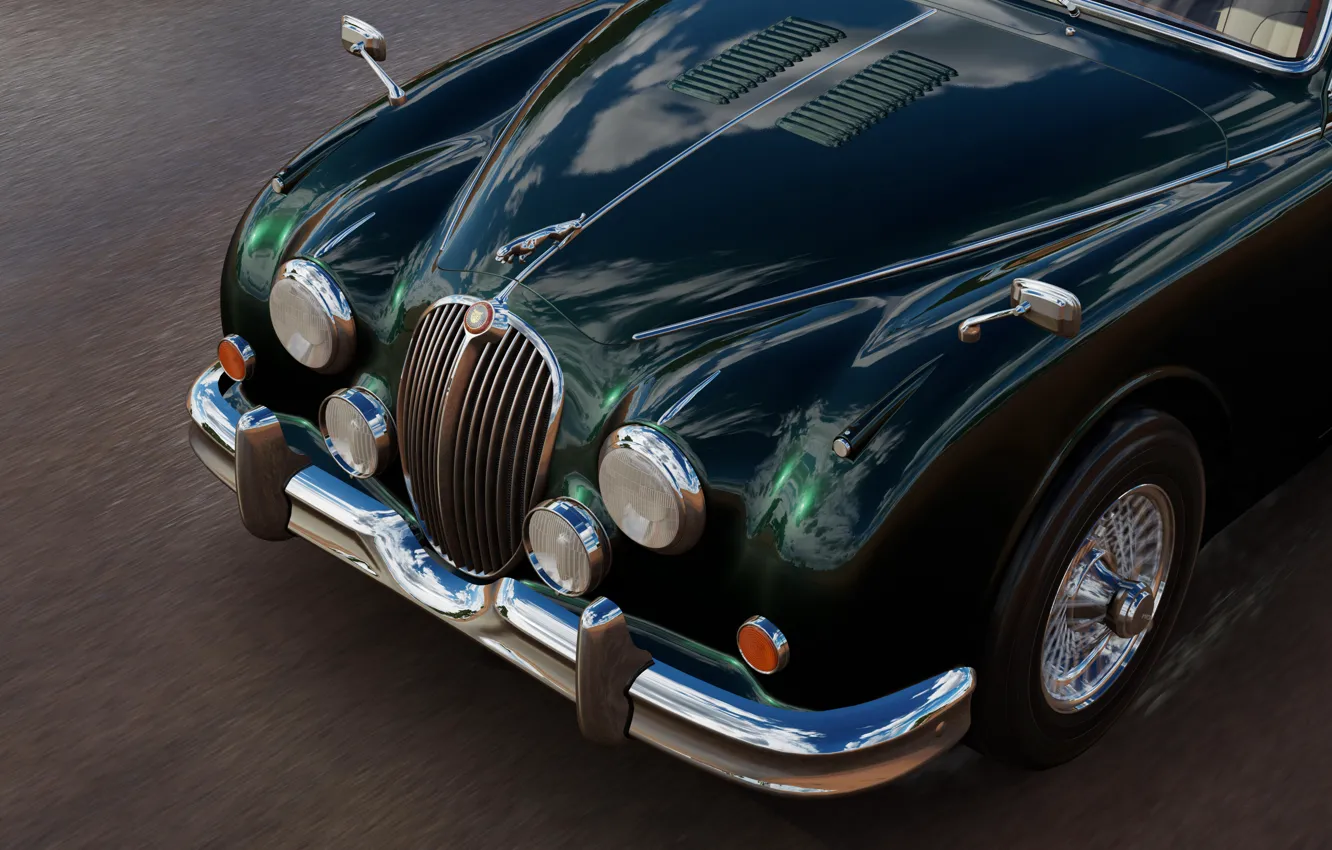 Фото обои Jaguar, передок, Forza Horizon 3