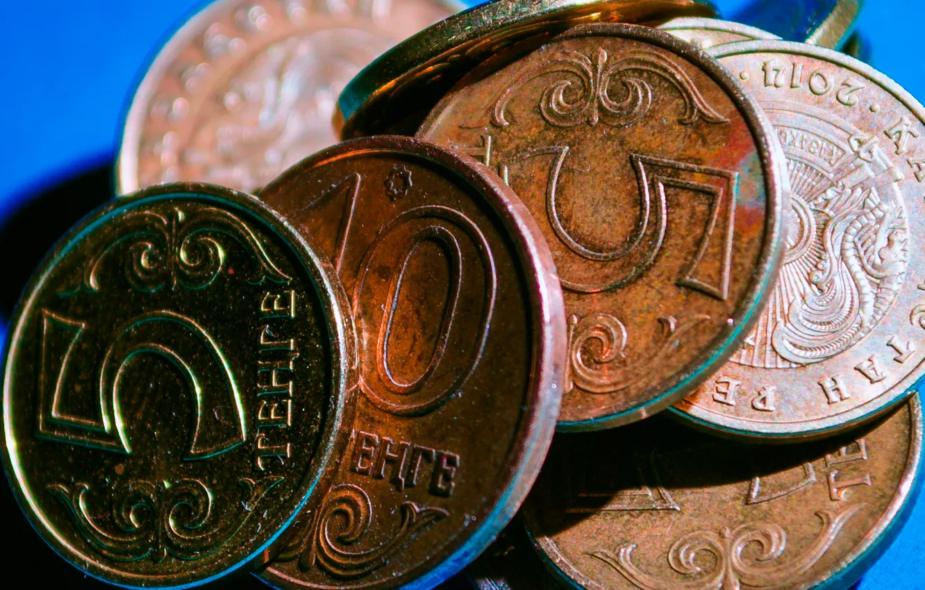 Фото обои монеты, Kazakhstan, Tenge, Казахстанский тенге, тенге