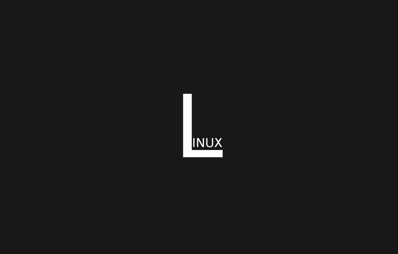 Фото обои серый, linux, just, different