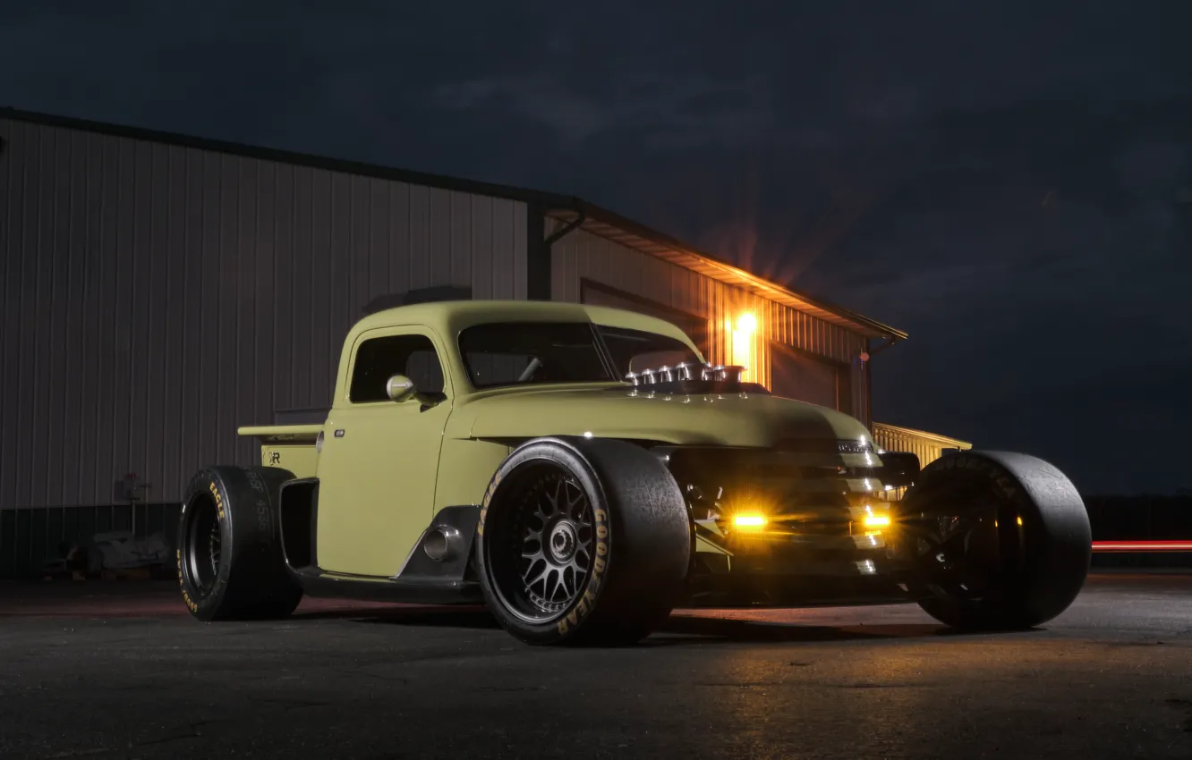 Фото обои Chevrolet, Side, SEMA, Ringbrothers, SEMA 2022, Enyo 1948, Chevrolet Super Truck, Super Truck