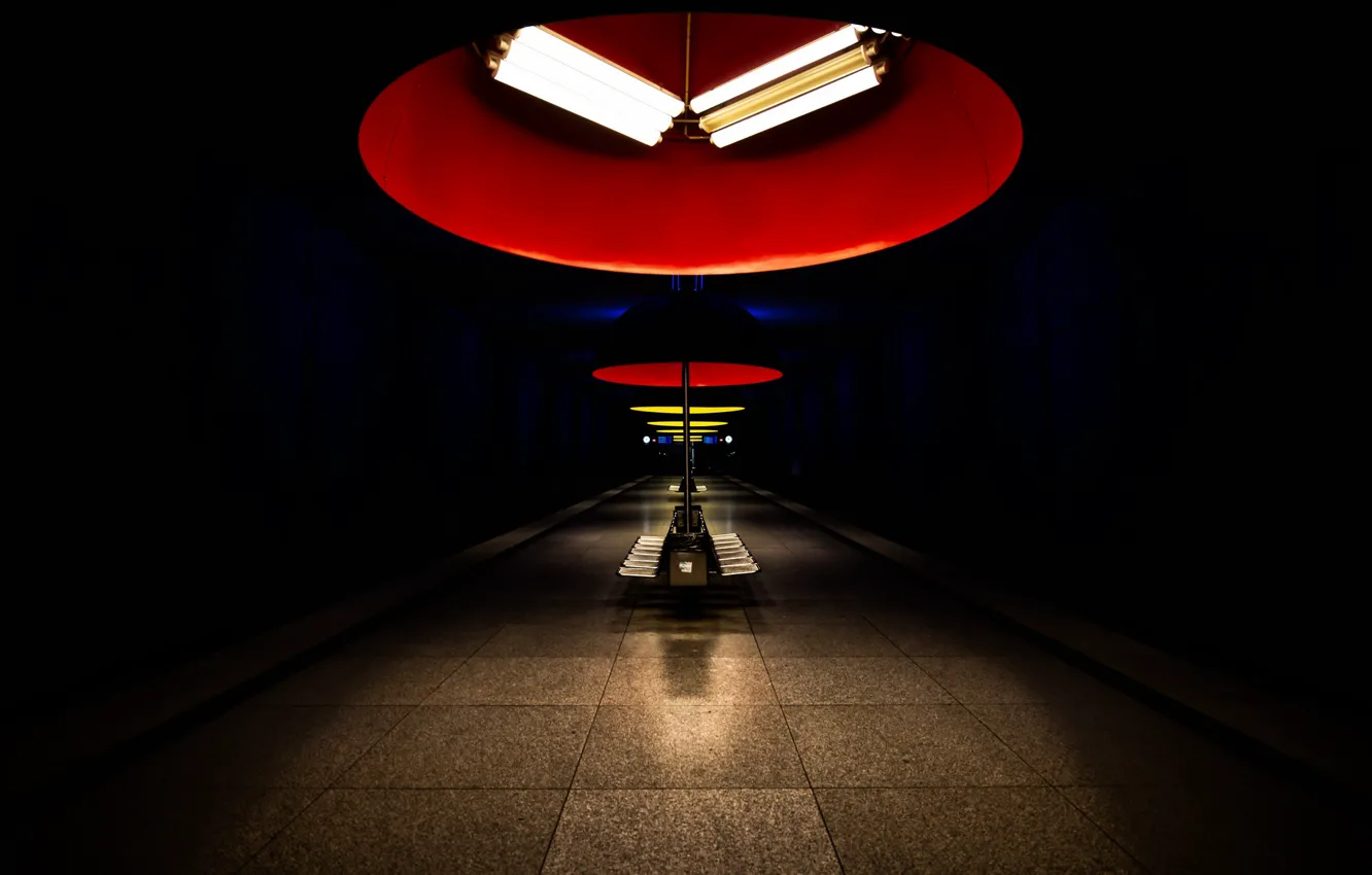 Фото обои метро, Munich, Bavaria, Nymphenburg, Mood Lighting