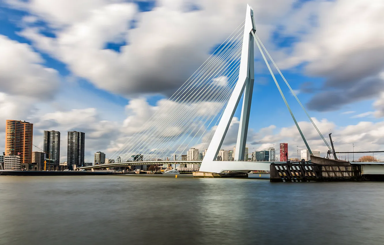 Фото обои мост, Нидерланды, Голландия, Роттердам