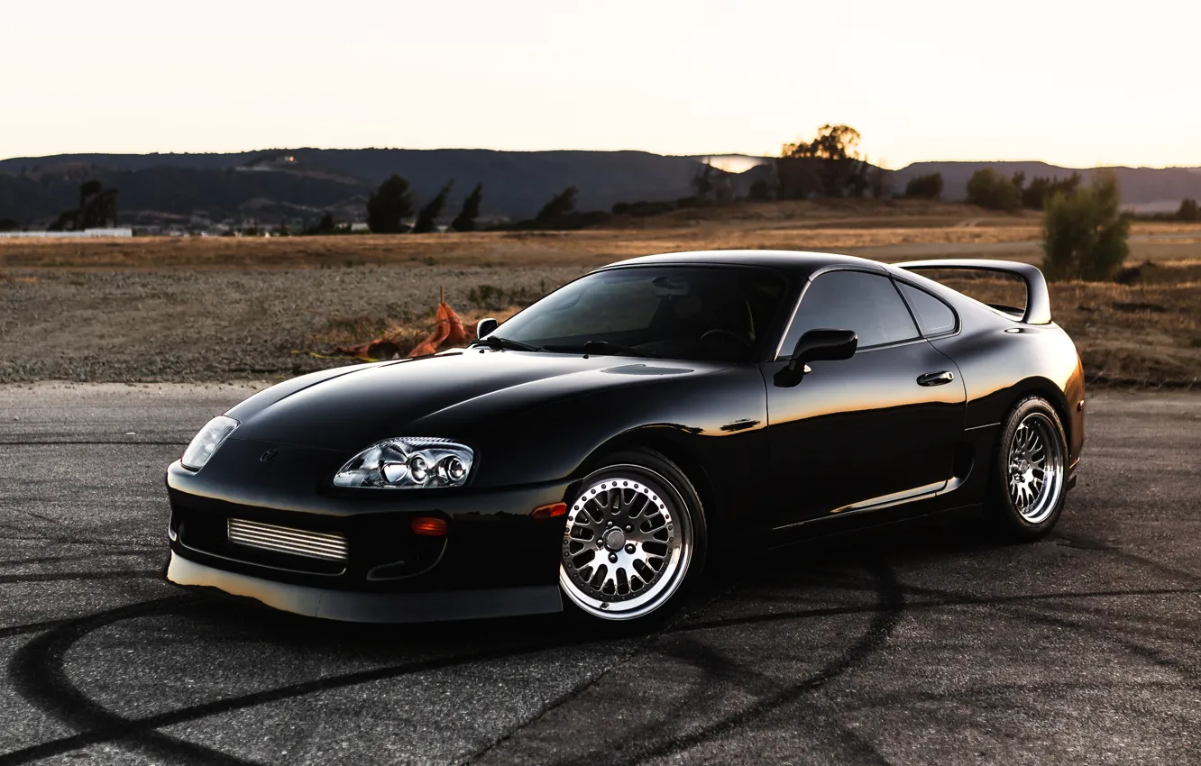 Фото обои Toyota, Black, Supra