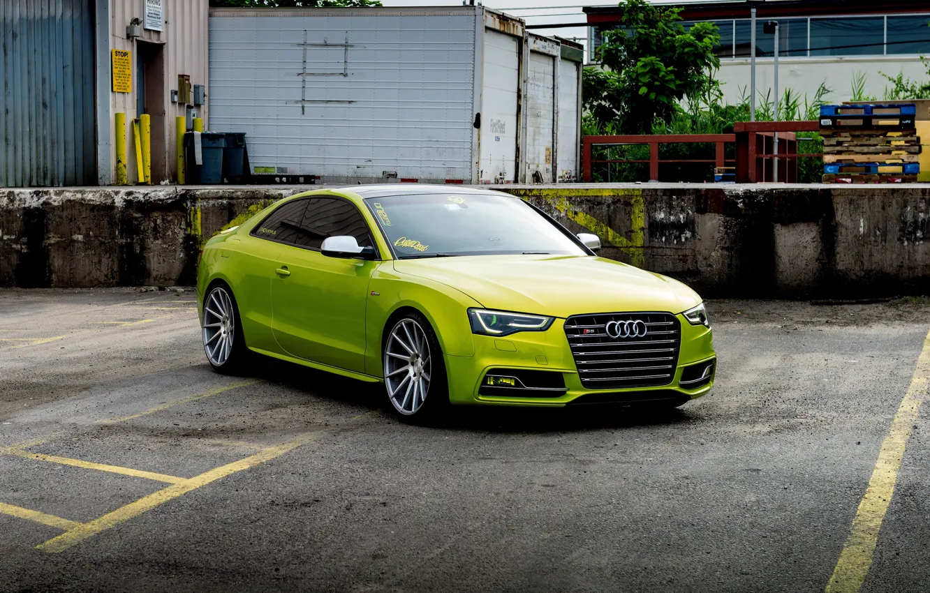 Фото обои AUDI, Green, Niche