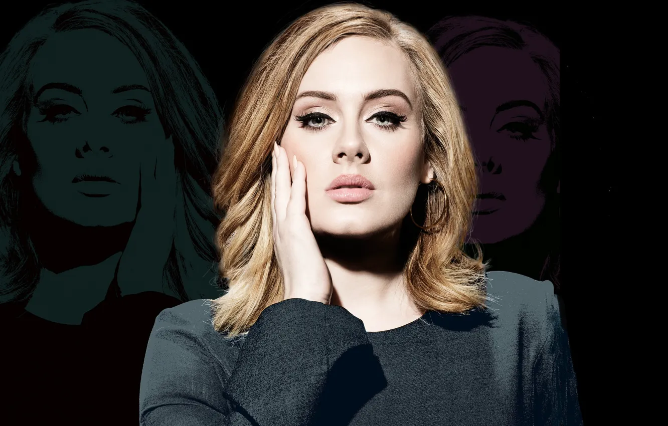 Фото обои портрет, певица, Adele