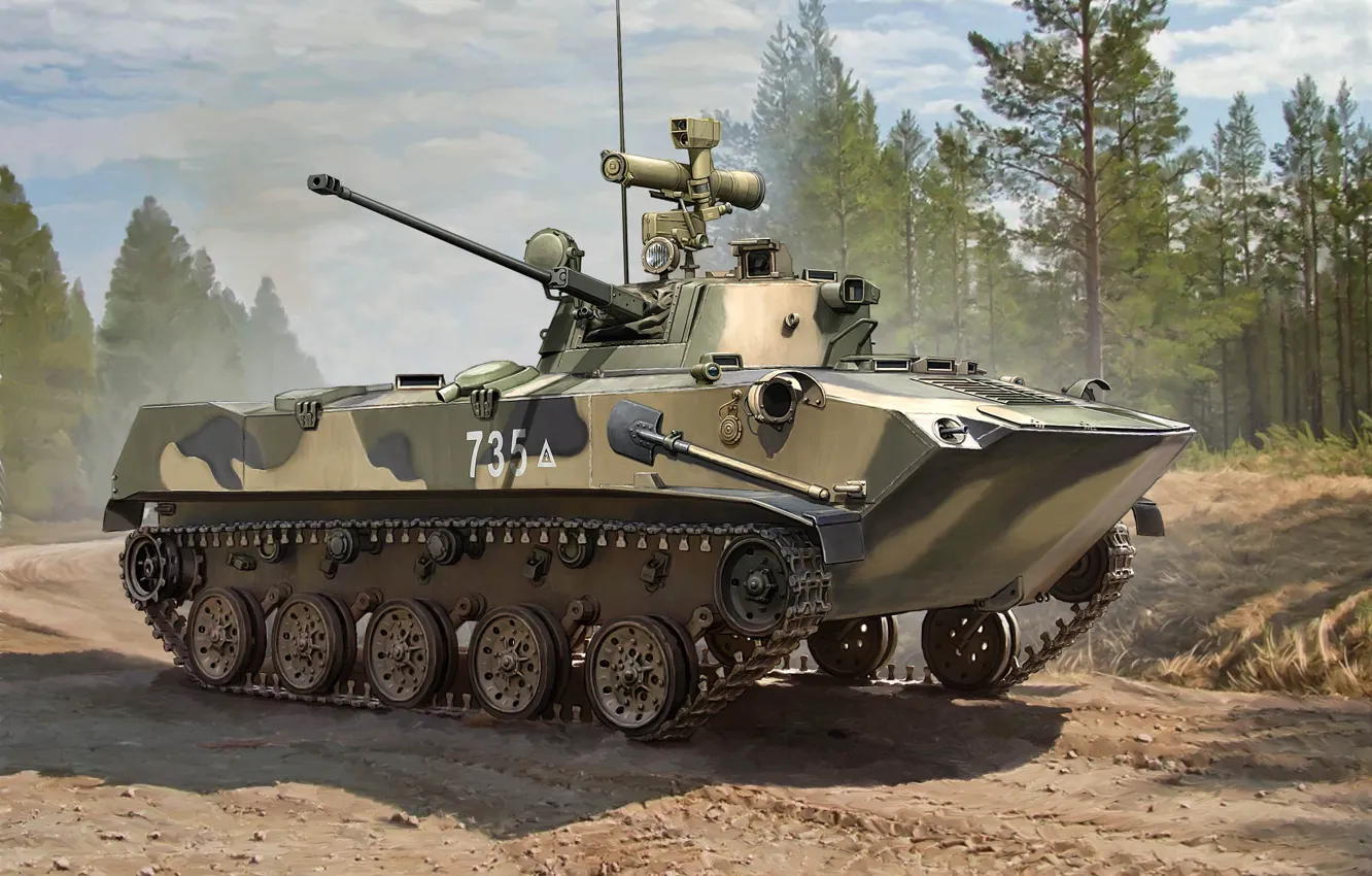 Фото обои Россия, БМД-2, Бронетехника, Российская Федерация