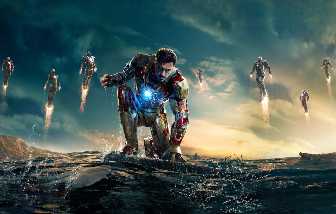 Фото обои Роберт, Iron Man, Tony Stark, железный человек 3, Robert Downey, Дауни мл, Iron Man3