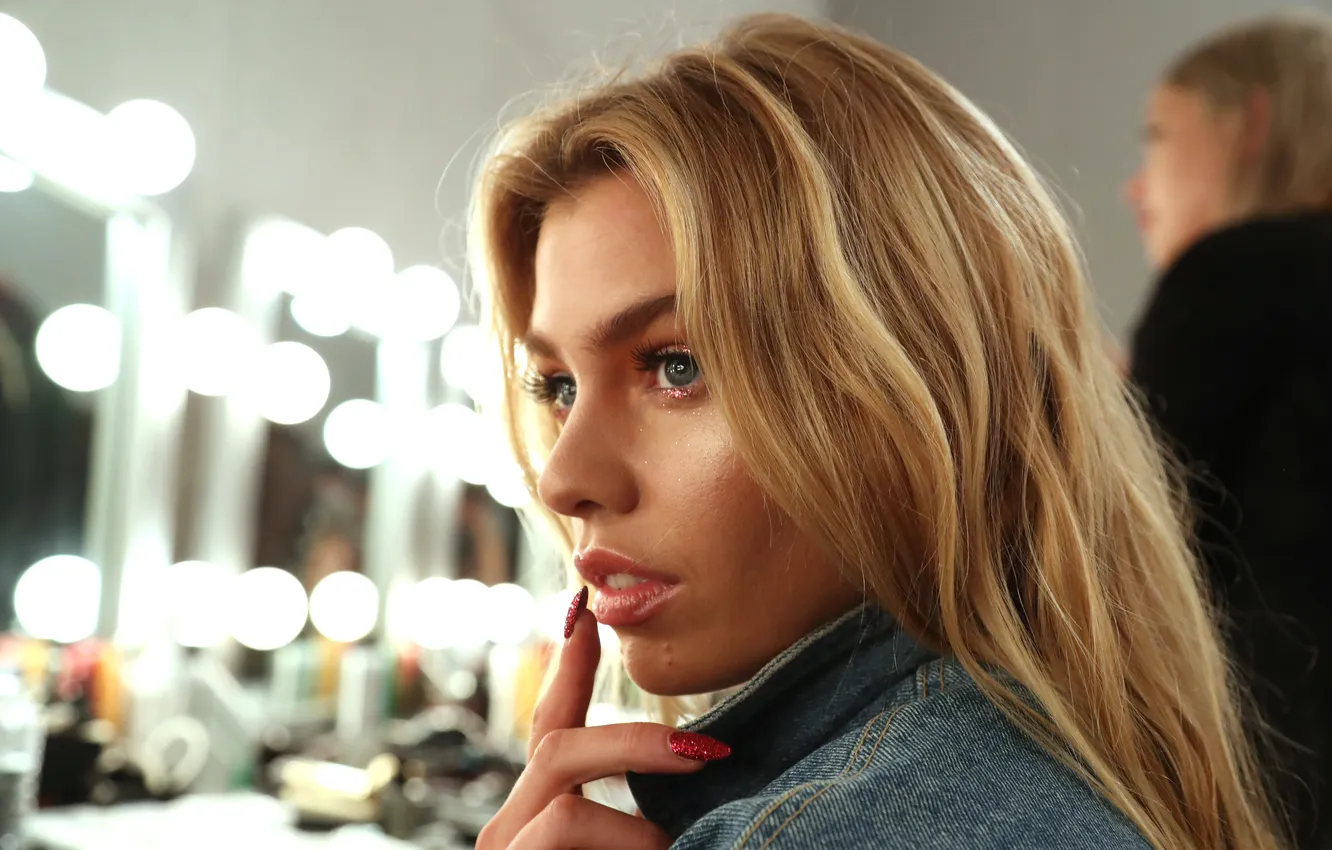 Фото обои модель, блондинка, Stella Maxwell