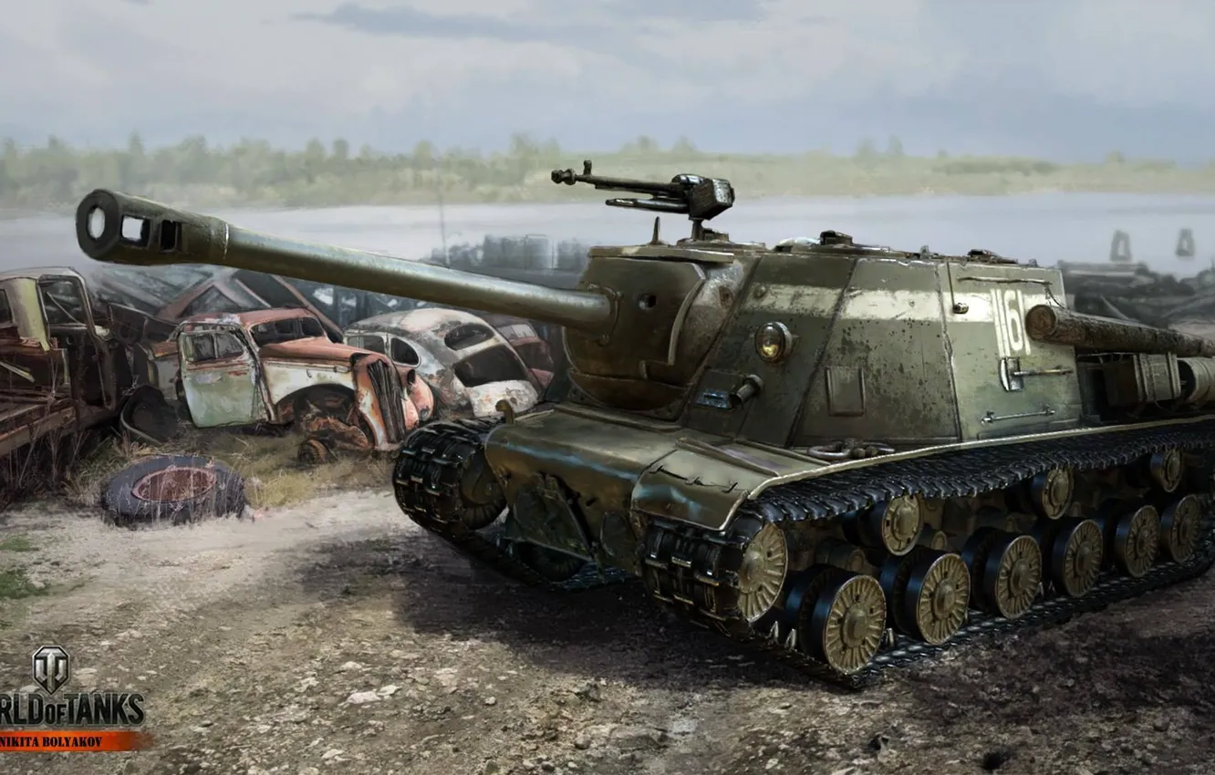 Фото обои tank, World of Tanks, ИСУ-122С.ИСУ
