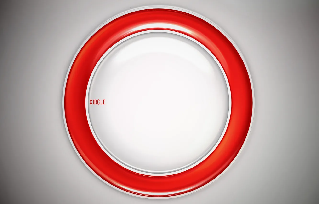 Фото обои белый, красный, круг