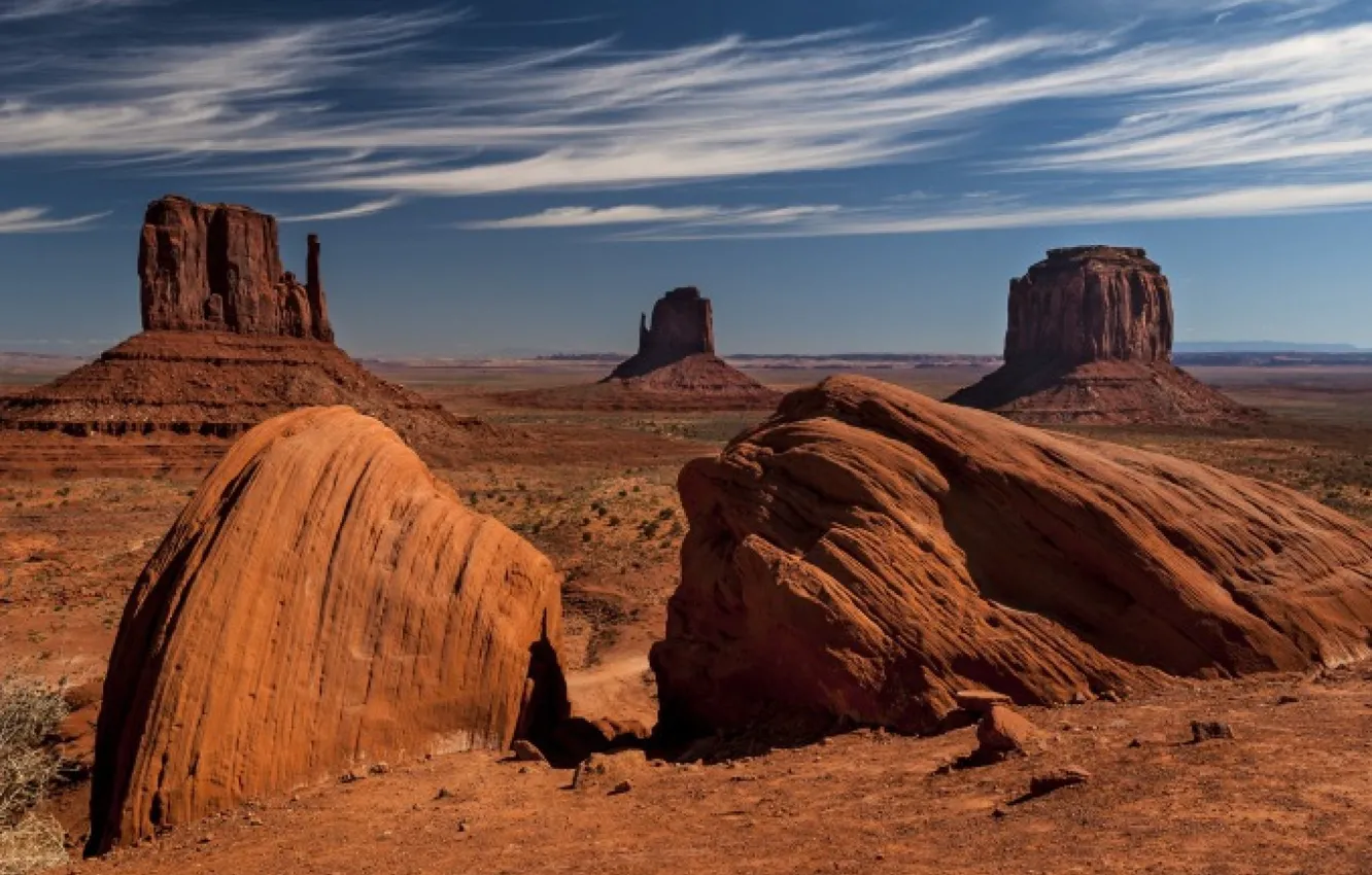 Фото обои usa, dessert, arizona, Monument Valley