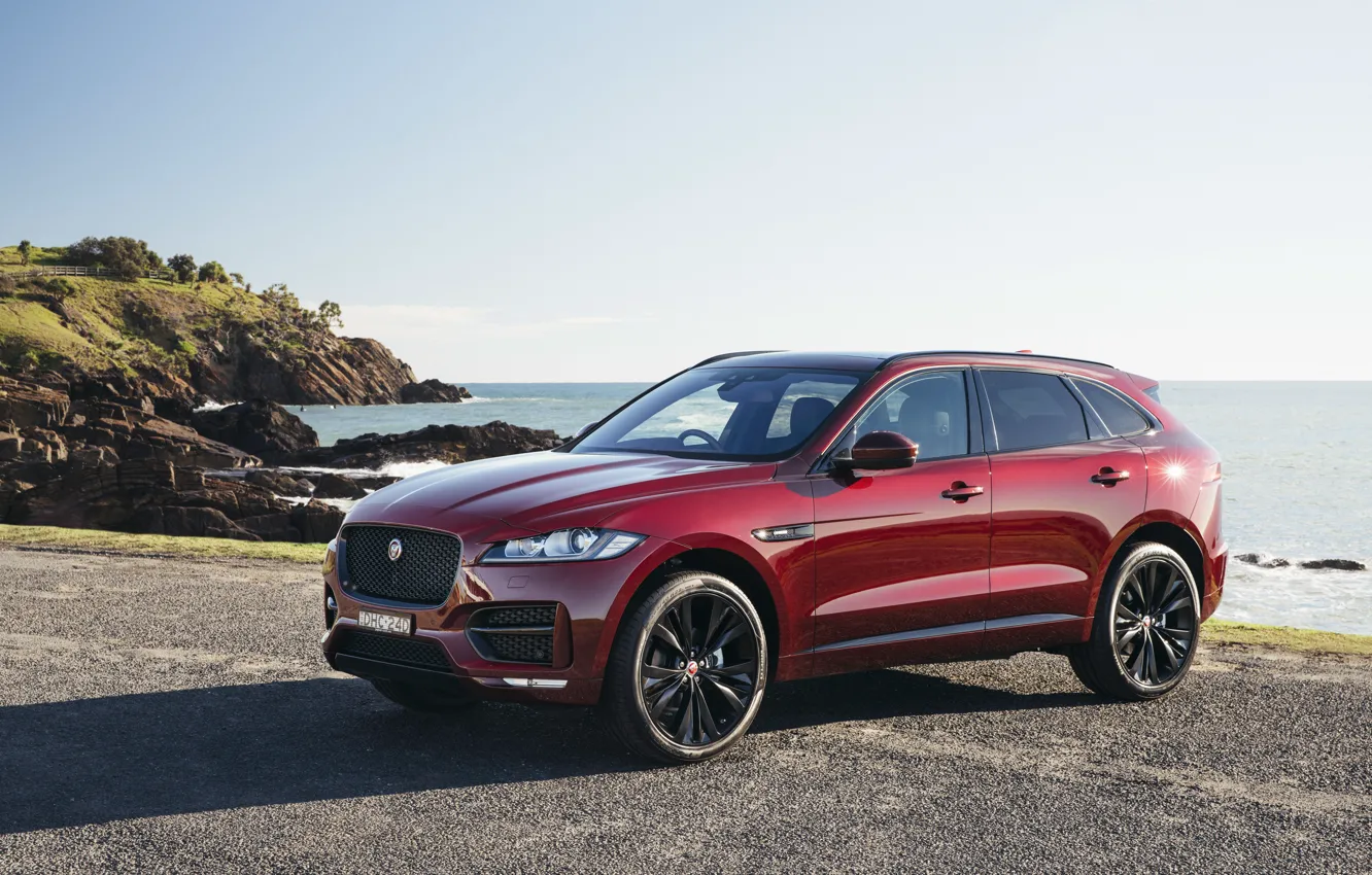 Фото обои Jaguar, внедорожник, ягуар, F-Pace