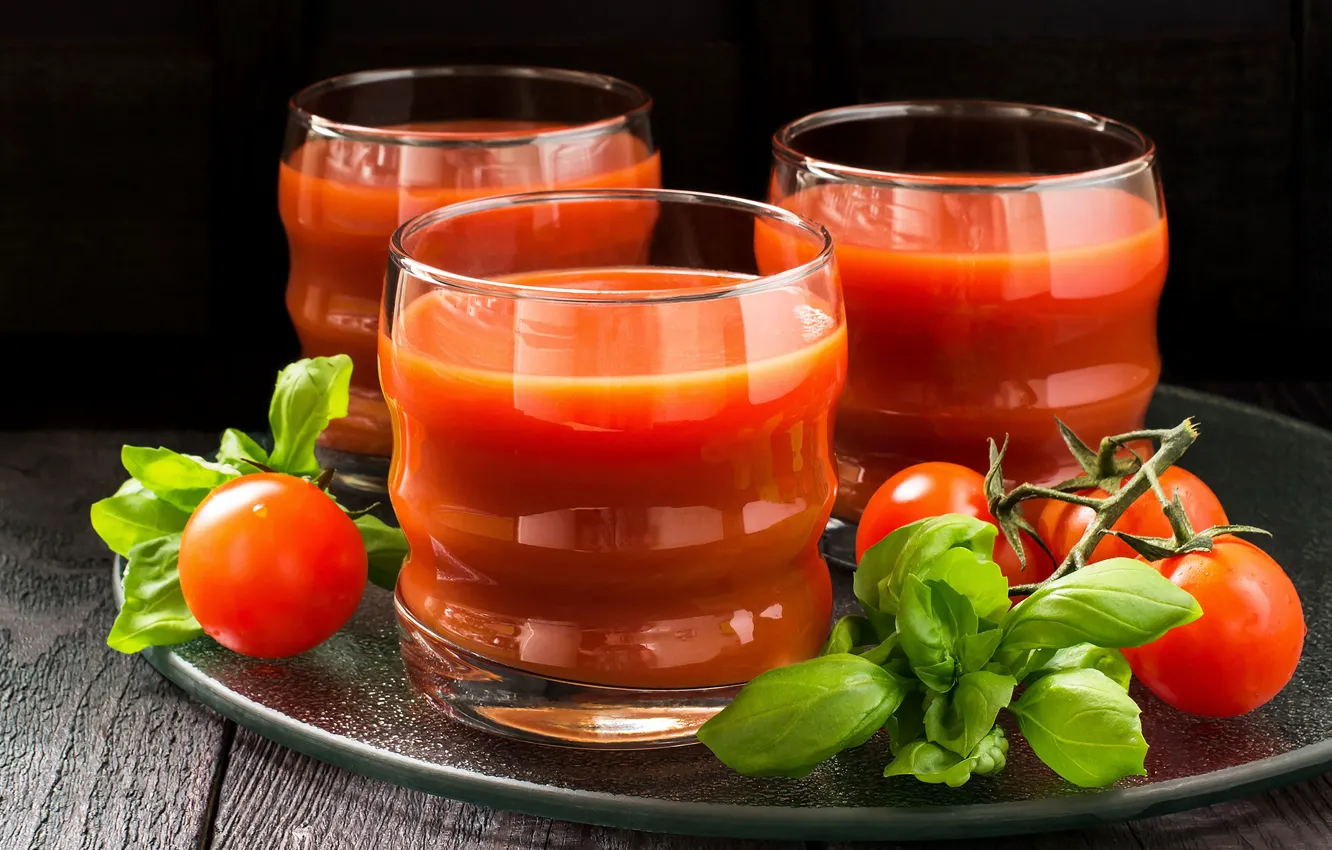 Фото обои сок, juice, помидоры, tomatoes