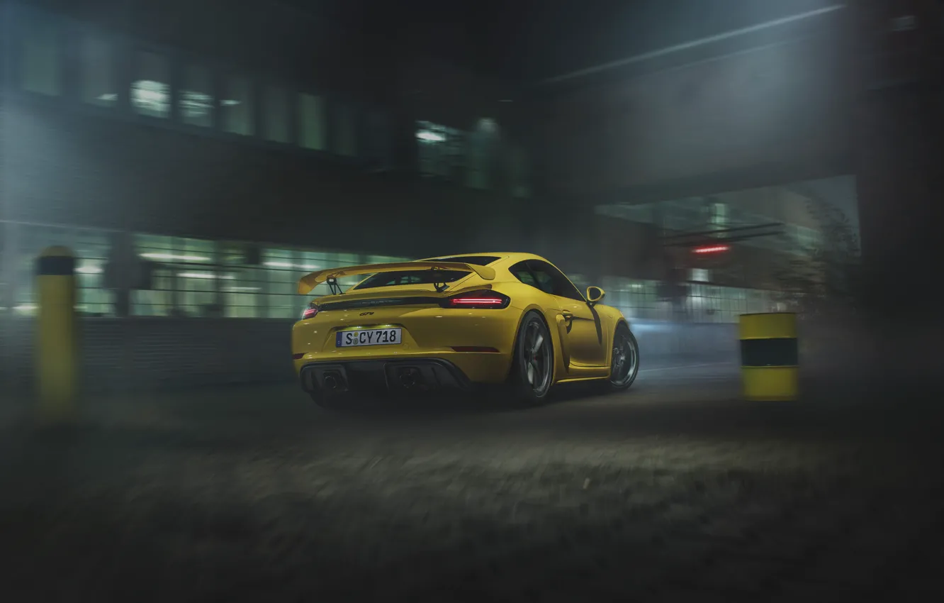 Фото обои машина, Porsche, Cayman, GT4, 718