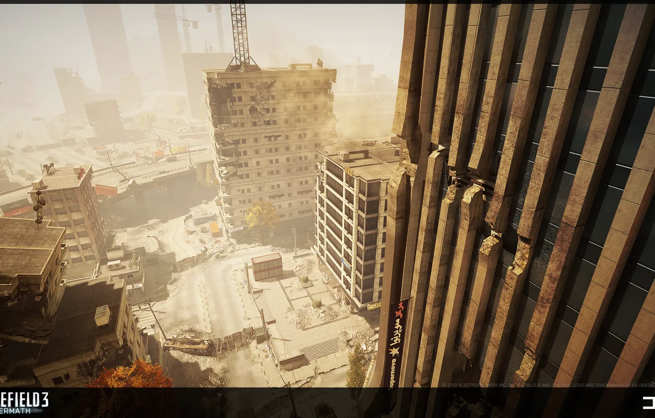 Фото обои город, Battlefield 3, Aftermath, Premium