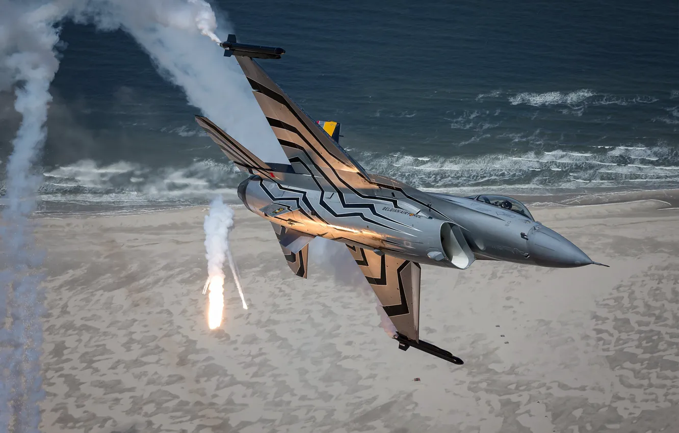 Фото обои F-16, Air Force, Belgian