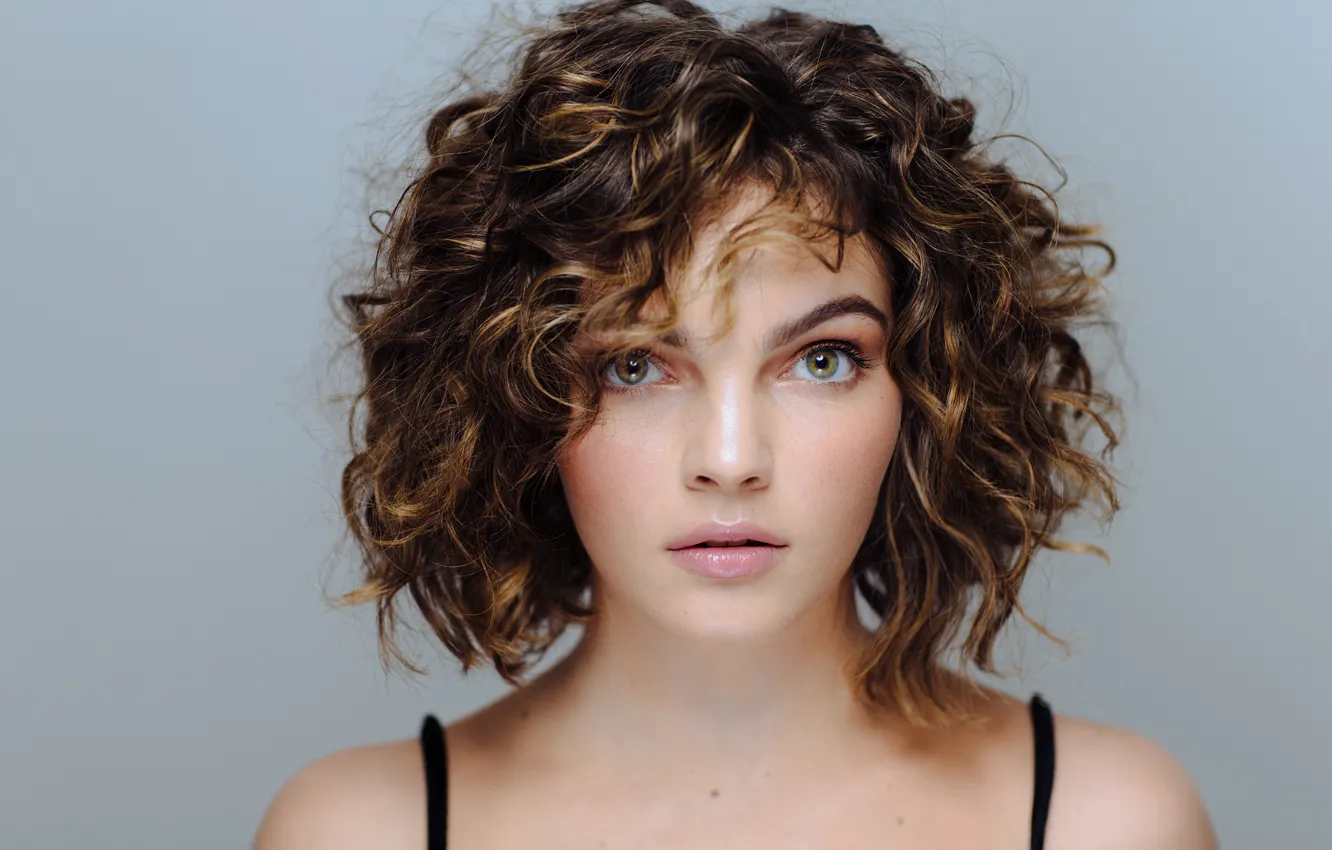 Фото обои взгляд, девушка, прическа, camren bicondova