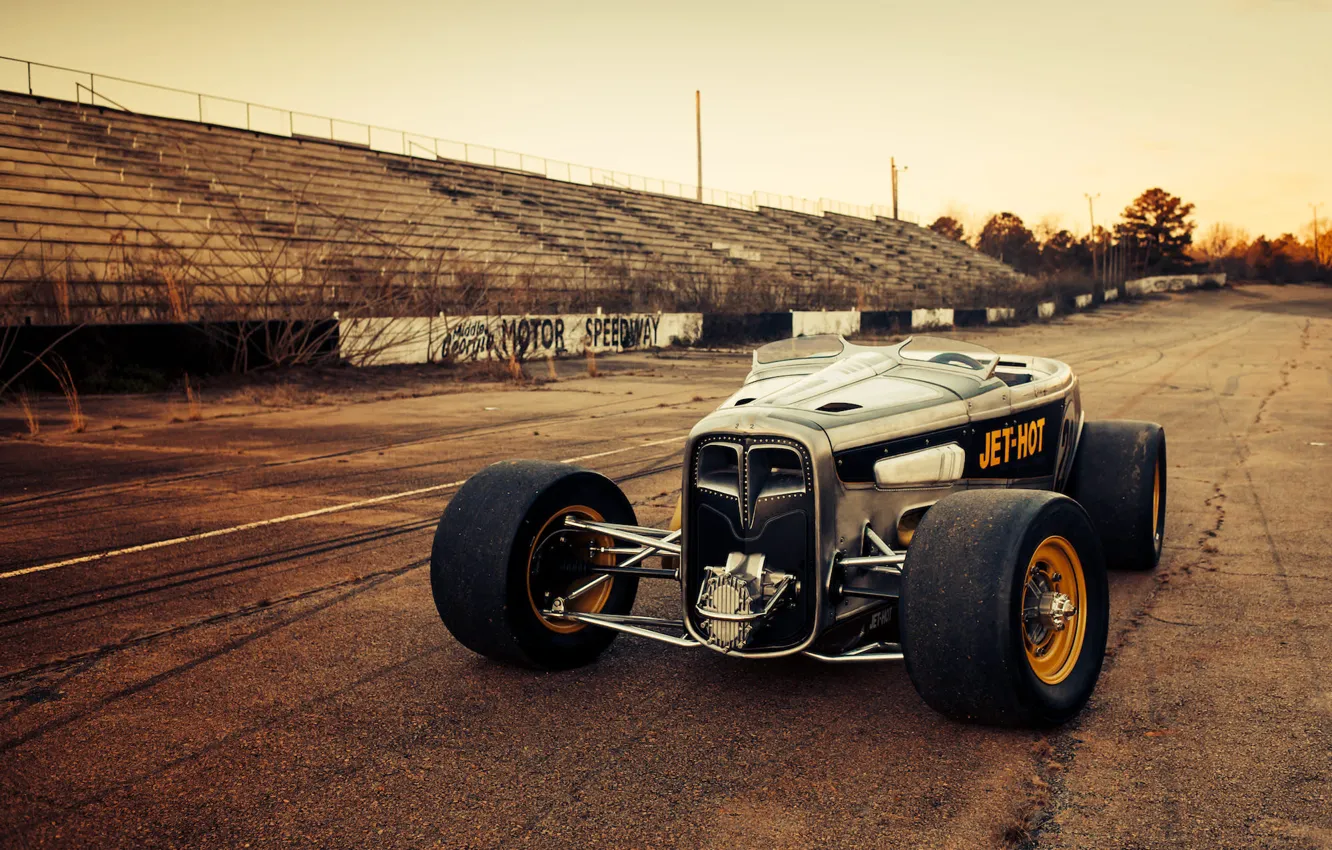 Фото обои Ford, Race, American, Hot rod, Speedway, '32, FULLER MOTO, Jet-hot