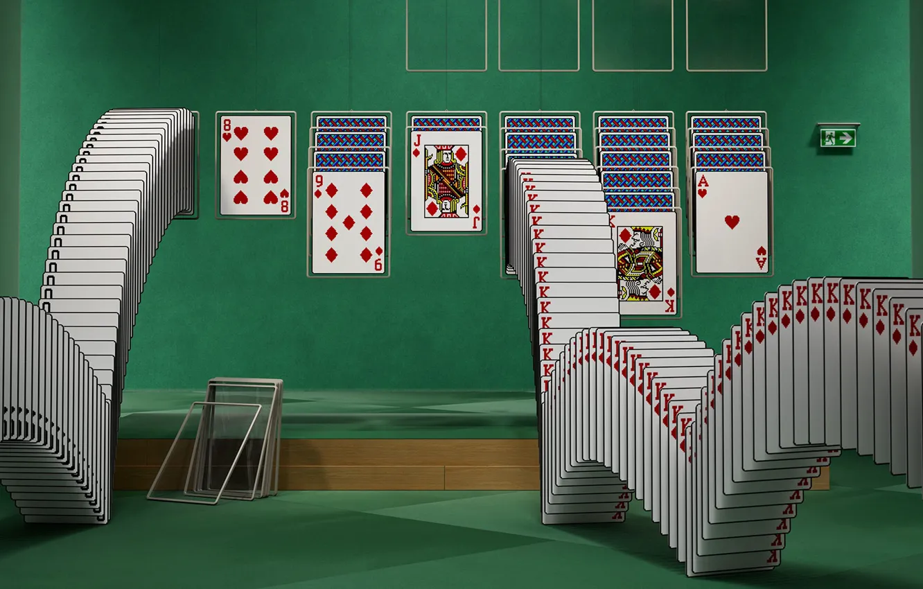 Фото обои microsoft, nostalgia, solitaire