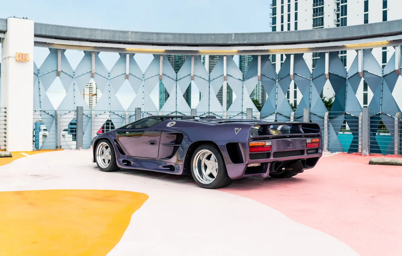 Фото обои Roadster, Вектор, суперкар, supercar, Vector, 1993, Vector Motors Corporation, WX3