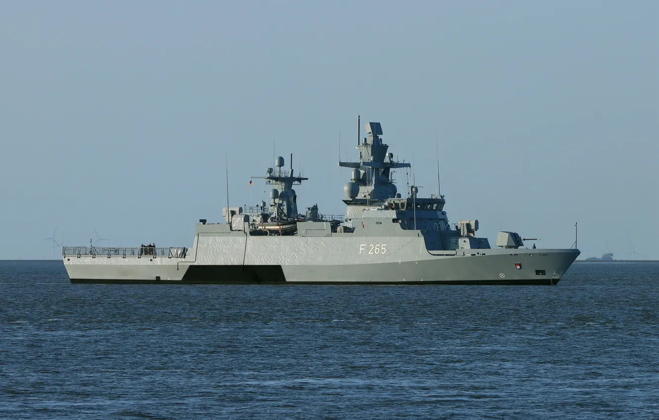 Фото обои корвет, ВМС Германии, FGS Köln