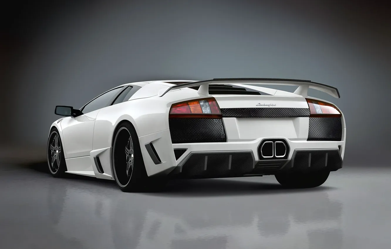 Фото обои авто, белый, Lamborghini