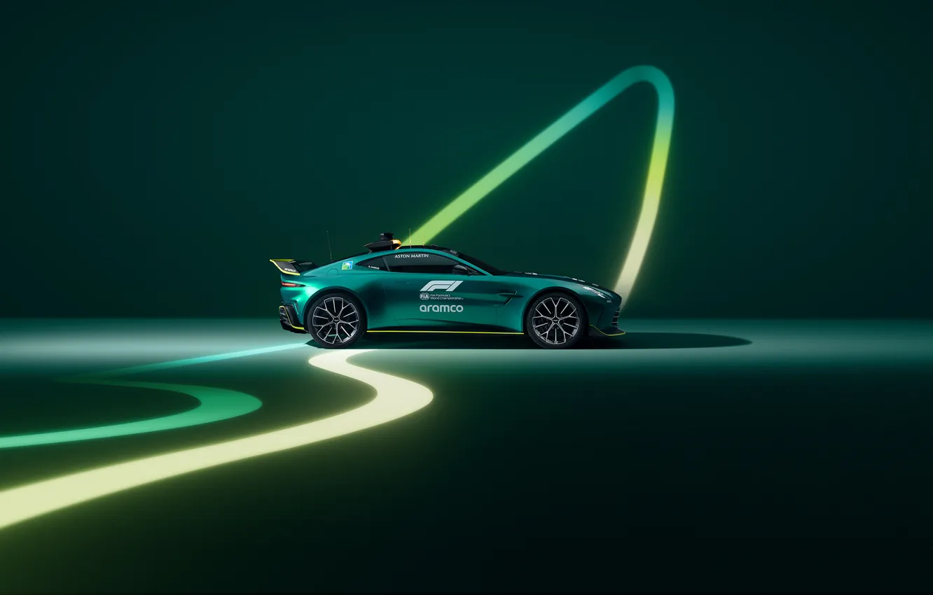 Фото обои Aston Martin, Vantage, Safety Car, 2024, Aston Martin Vantage F1