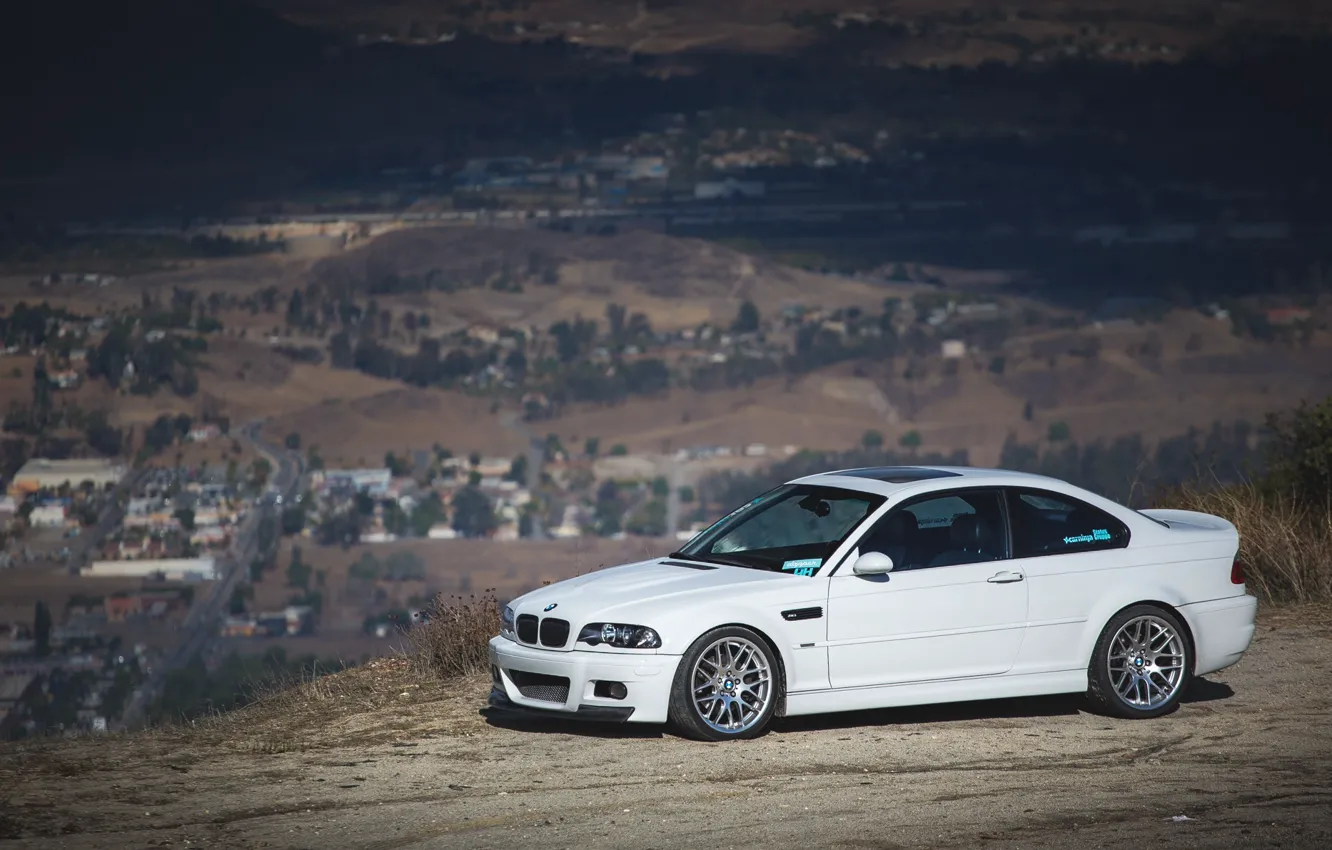 Фото обои BMW, White, E46