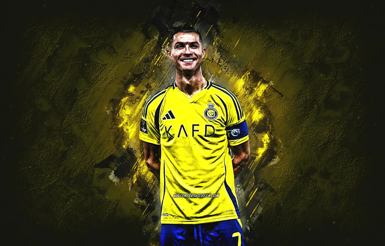 Фото обои Cristiano Ronaldo, Legend, CR7, Football, Captain, Cris, Saudi, Al Nassr