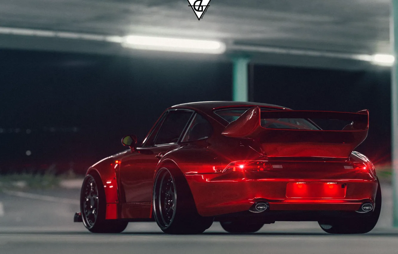 Фото обои Красный, Авто, 911, Porsche, Машина, GT2, Porsche 911, 1997