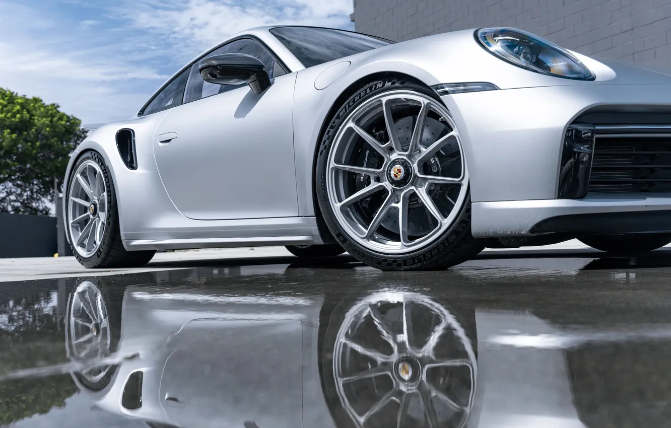 Фото обои Porsche, supercar, Turbo S, 992