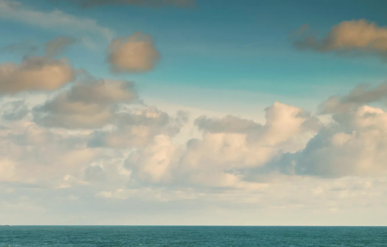 Фото обои облака, океан, день