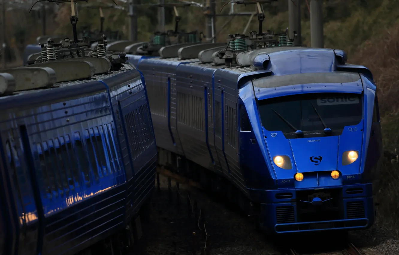 Фото обои вагоны, поезда, маршрут