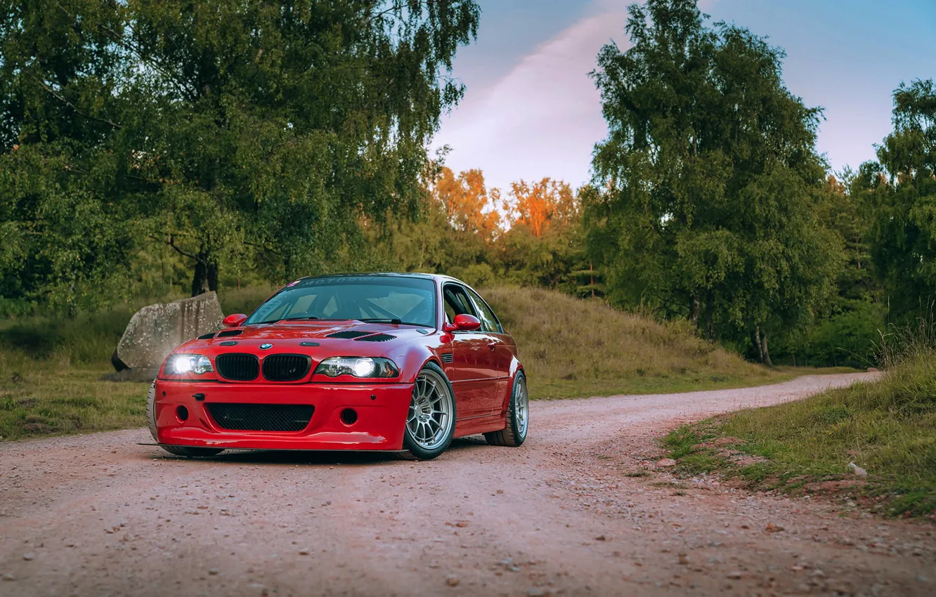 Фото обои E46, Dirt road