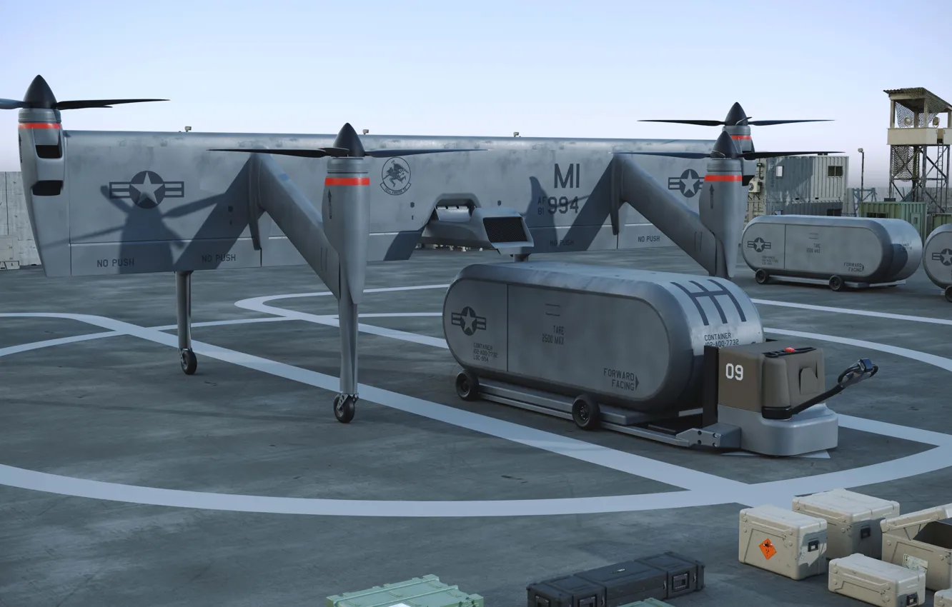 Фото обои США, ASX, Air National Guard, eVTOL, Электрический летательный аппарат, Национальная гвардия ВВС, SIGMA 6 aircraft, …