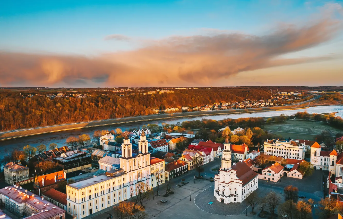 Фото обои Lietuva, Kaunas, Senamiestis