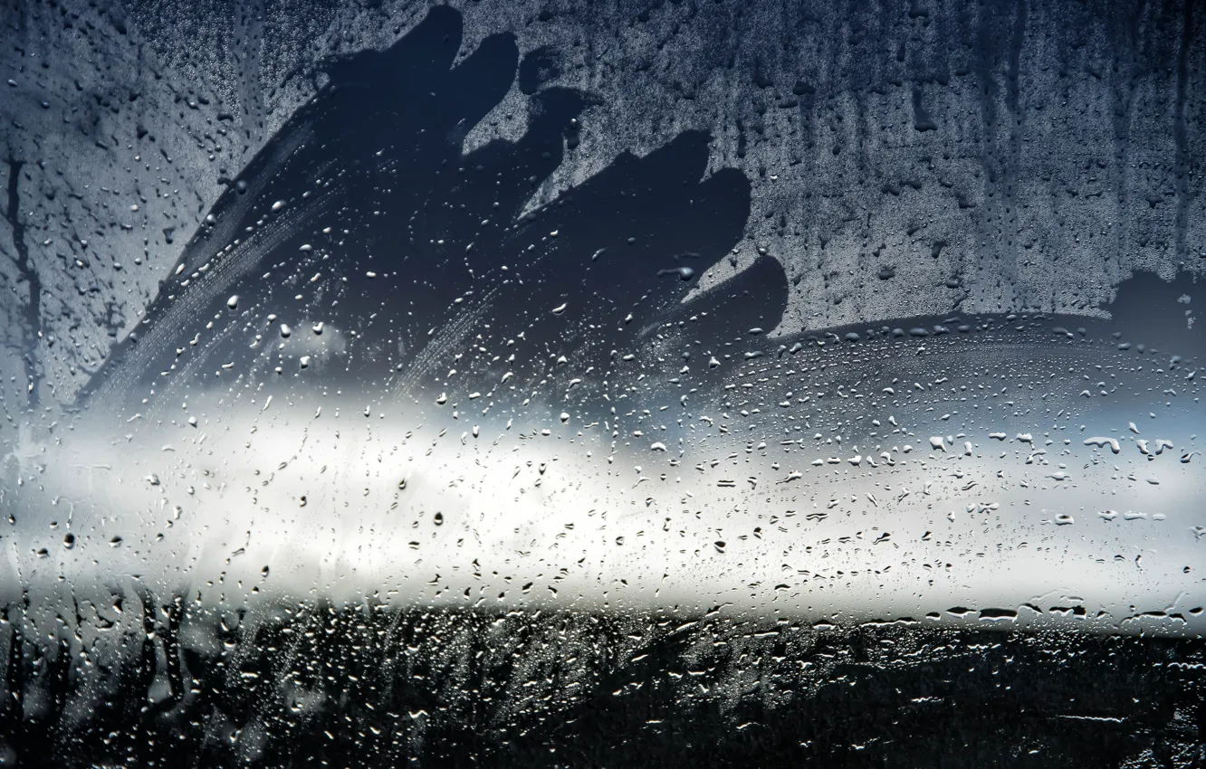 Фото обои стекло, капли, поверхность