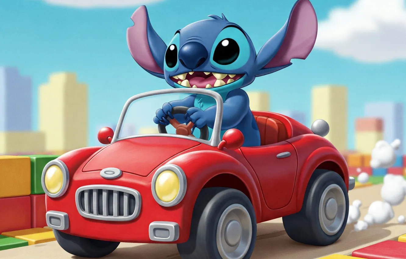 Фото обои инопланетянин, пасть, character, уши, alien, персонаж, Stitch, fantasy art