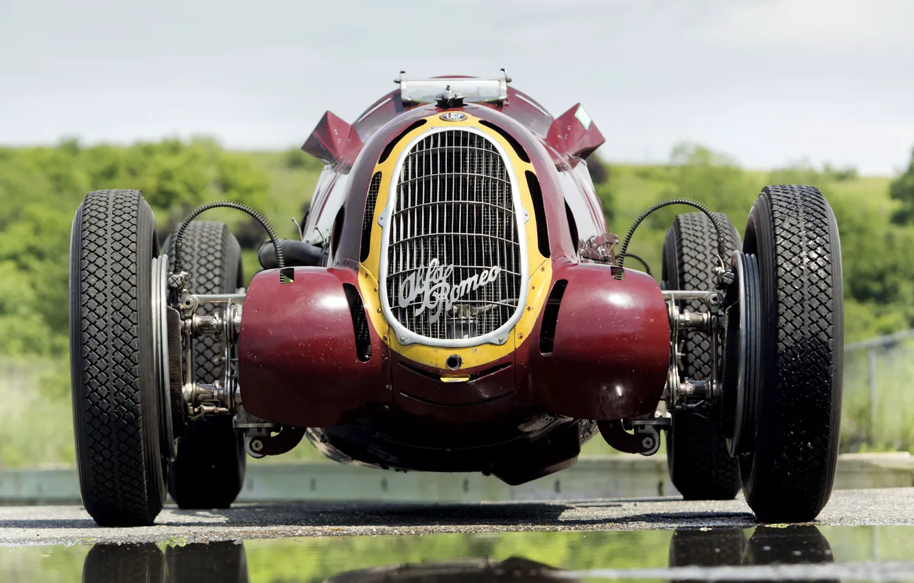 Фото обои Alfa Romeo, Classic, Scuderia Ferrari, Grand Prix, 1935, Classic car, Sports car, Alfa Romeo Tipo …