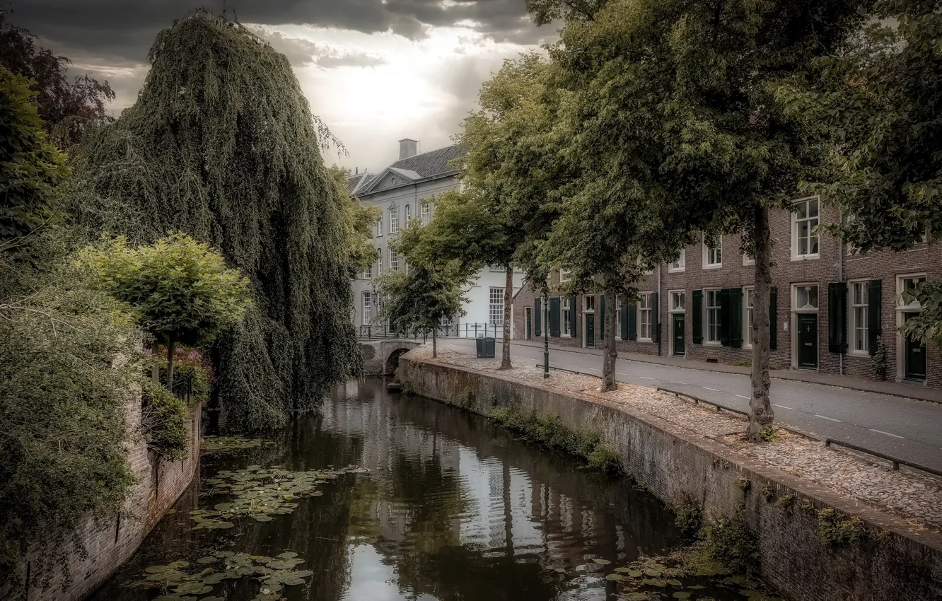 Фото обои Holland, canal, Amersfoort