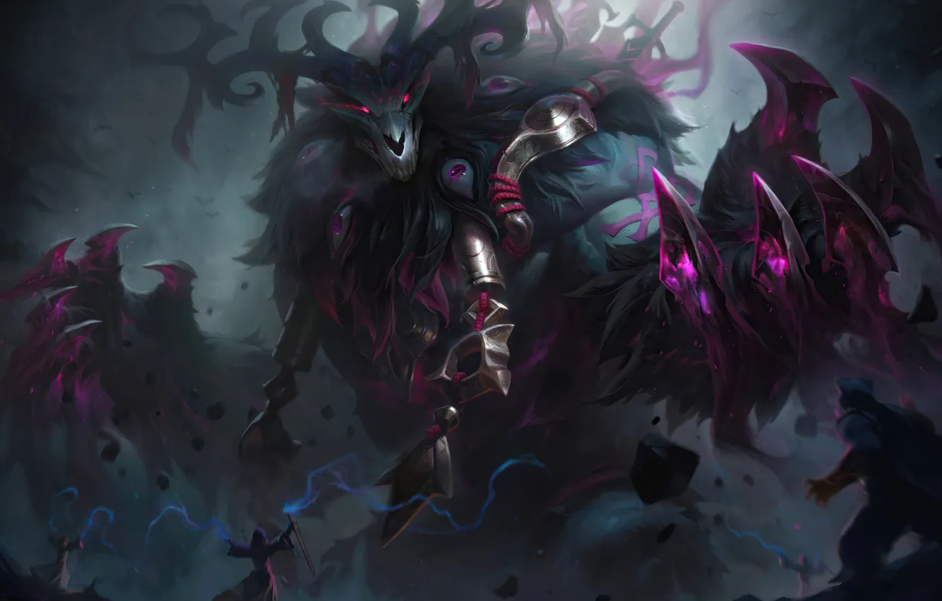 Фото обои Art, League of Legends, Skin, LoL, Volibear, Coven