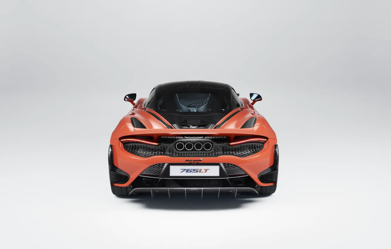 Фото обои McLaren, суперкар, вид сзади, UK-spec, 2020, 765LT