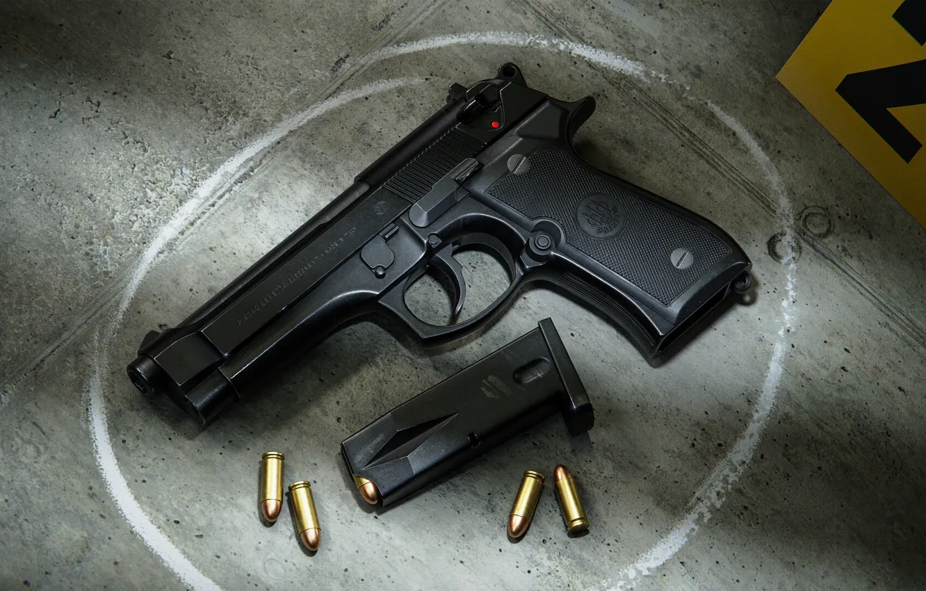 Фото обои Италия, Самозарядный пистолет, Beretta M92FS