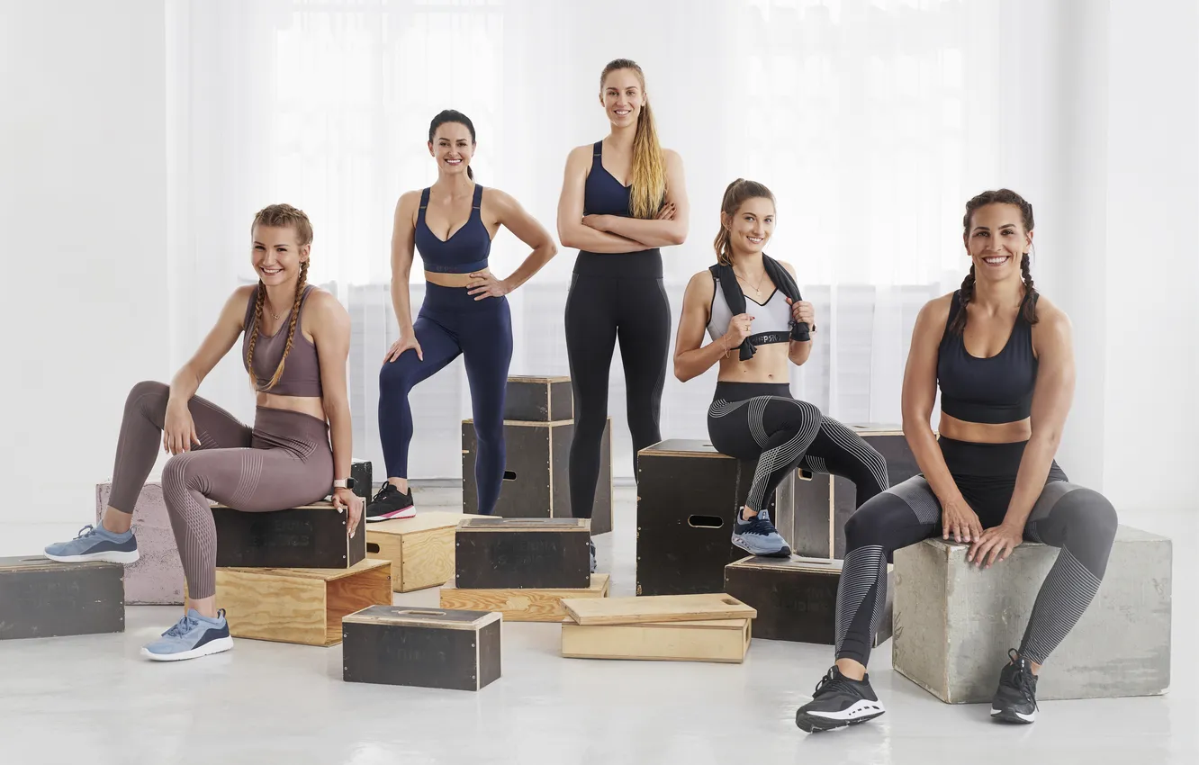 Фото обои gym, leggings, buttock, woman fitness, activewear, woman exercises, woman streching, woman workout
