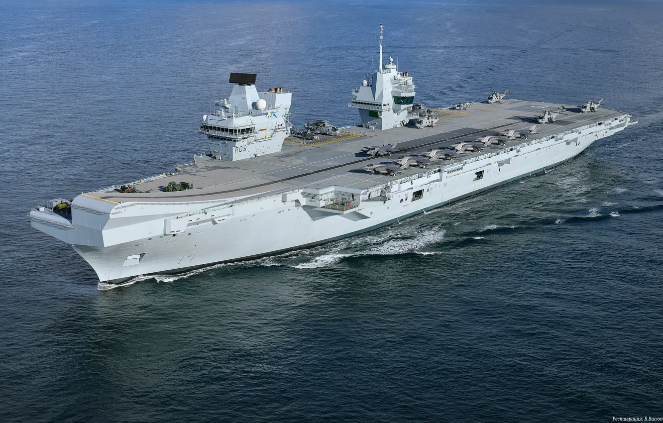 Фото обои Великобритания, авианосец, Королевский Флот, HMS Prince Of Wales