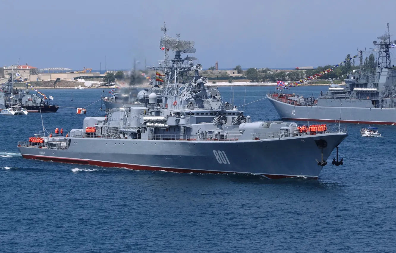 Фото обои корабль, ВМФ, Севастополь, сторожевой, проект 1135, Ладный