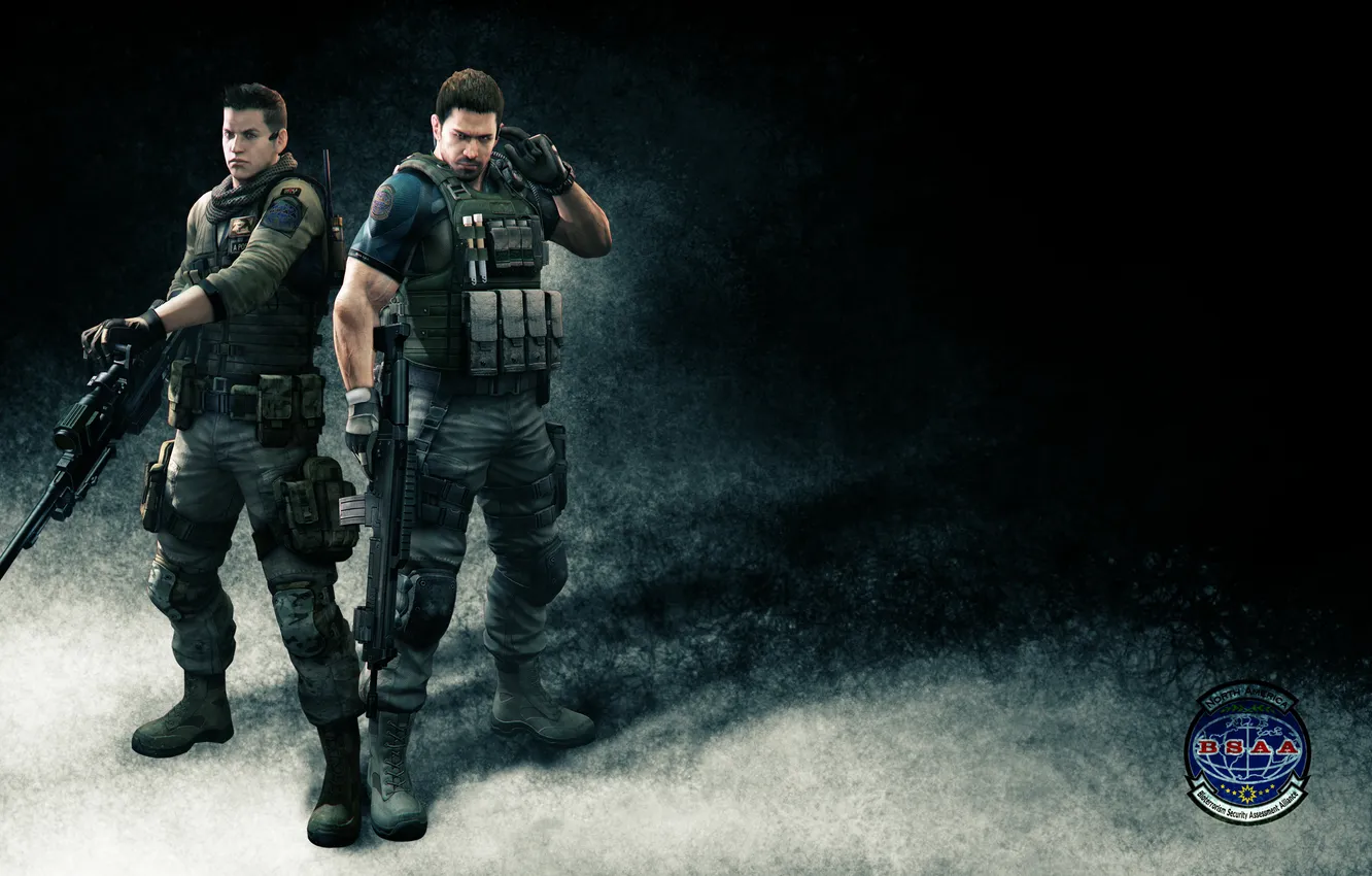 Фото обои Resident Evil 6, Chris Redfield, Крис Редфилд, напарники