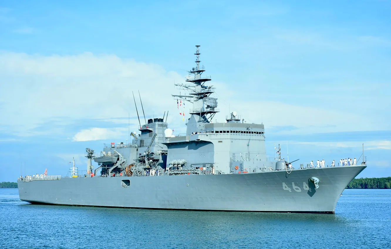 Фото обои Япония, тральщик, MST-464, JS Bungo